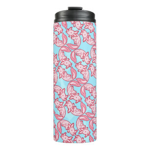 Chibi pink Axolotl pattern Chido Thermal Tumbler