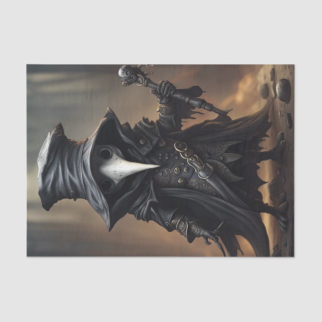 Chibi Plague Doctor Monster Decoupage Paper (Front)