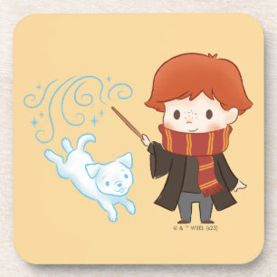 Chibi Ron Weasley Patronus Coaster