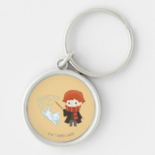 Chibi Ron Weasley Patronus Key Ring