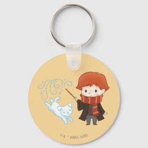 Chibi Ron Weasley Patronus Key Ring