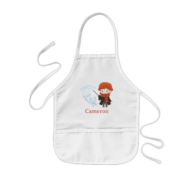 Chibi Ron Weasley Patronus Kids Apron (Front)