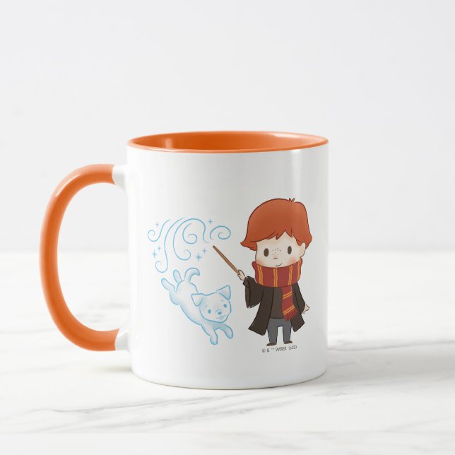 Chibi Ron Weasley Patronus Mug (Left)