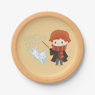 Chibi Ron Weasley Patronus Paper Plate