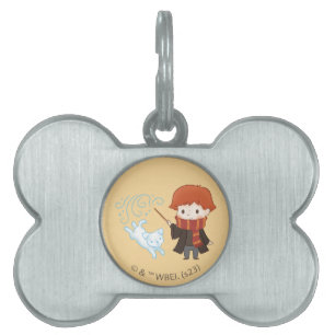 Chibi Ron Weasley Patronus Pet ID Tag
