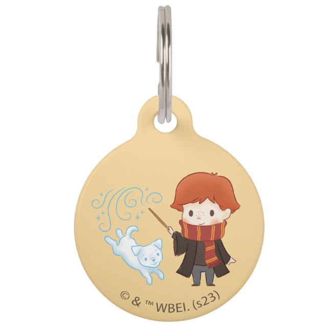 Chibi Ron Weasley Patronus Pet Tag (Front)