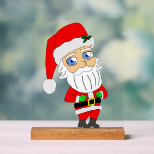 chibi santa claus  acrylic sign
