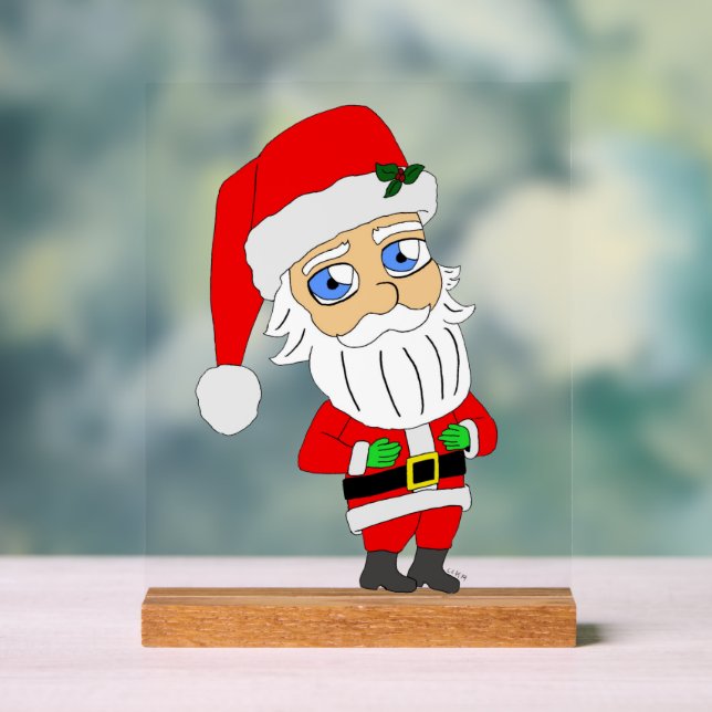 chibi santa claus  acrylic sign (Neutral)