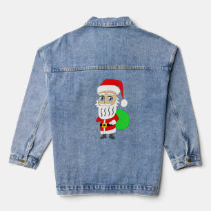Chibi Santa Claus     Denim Jacket