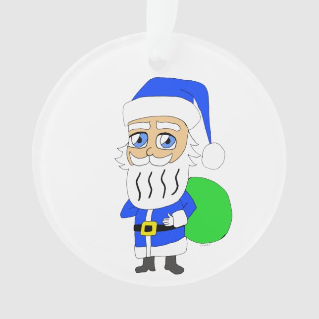 chibi Santa Claus      Ornament (Front)