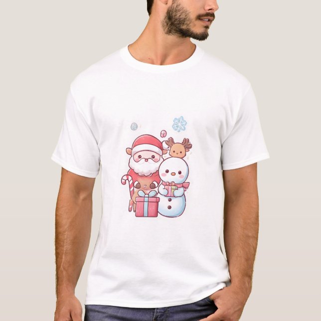 Chibi Santa & Pals T-Shirt (Front)