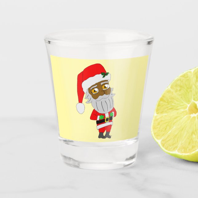 Chibi Santa Shot Glass (Front)