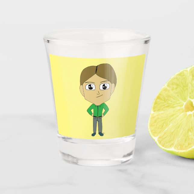 chibi    shot glass (Front)