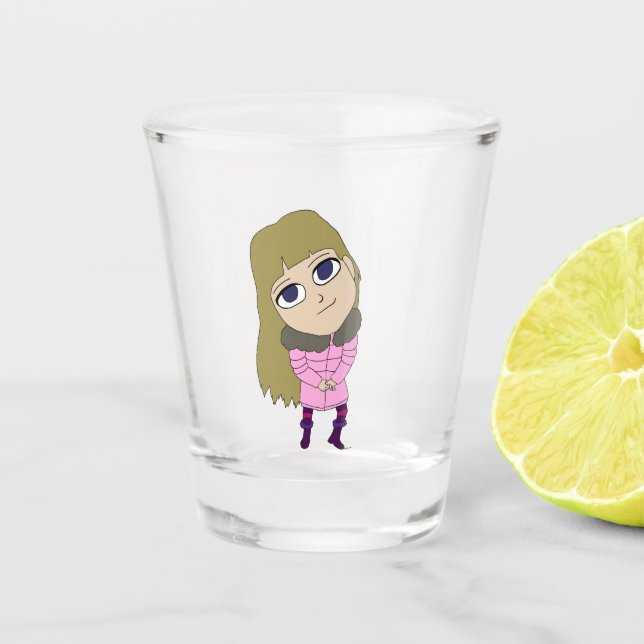 chibi    shot glass (Front)