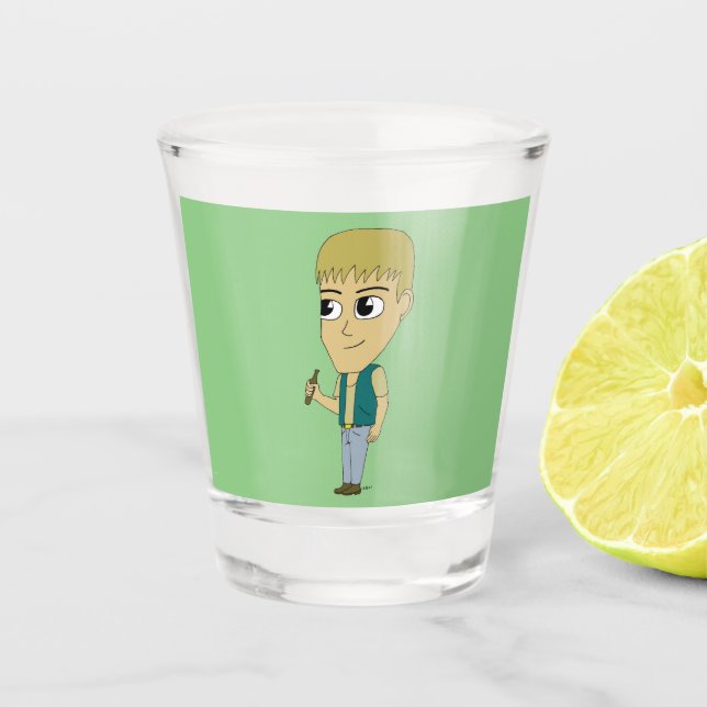 chibi     shot glass (Front)