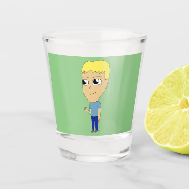 chibi    shot glass (Front)