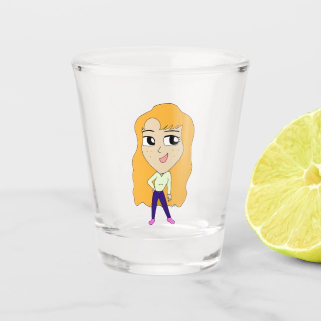chibi   shot glass (Front)