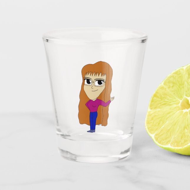 chibi    shot glass (Front)