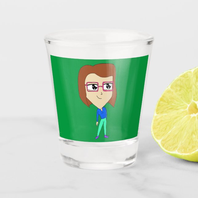 chibi   shot glass (Front)