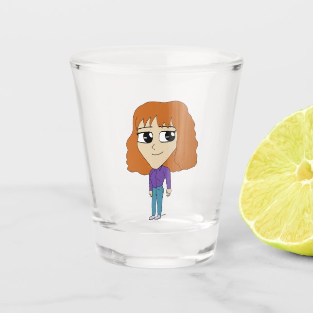 chibi     shot glass (Front)