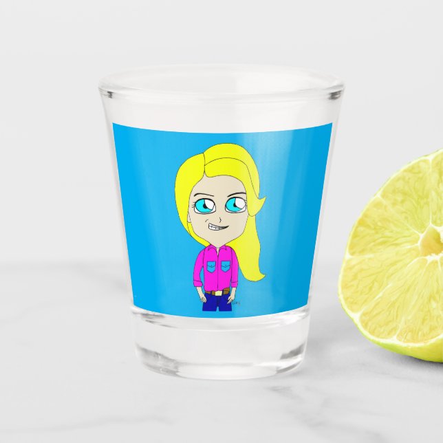 chibi   shot glass (Front)
