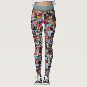 Chibi Sketch Photo Wall Leggings