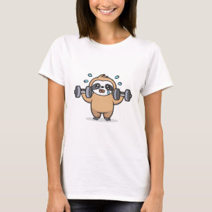 Chibi Sloth Gym Fail � Cute Kawaii Funny Workout A T-Shirt