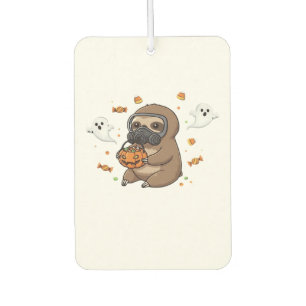 Chibi Sloth Hazmat Halloween Oversized T-Shirt Car Air Freshener