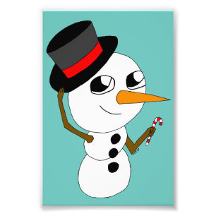 chibi smowman  photo print