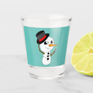 chibi smowman shot glass