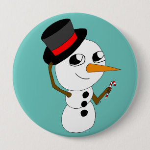 chibi snowman button