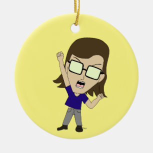 Chibi Sonic_Zeph Ceramic Tree Decoration
