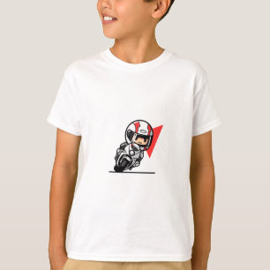 Chibi Speed Racer Sport Bike Kids T-Shirt