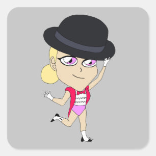 chibi     square sticker