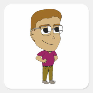 chibi     square sticker