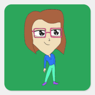 chibi      square sticker