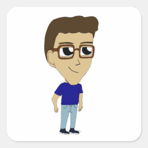 chibi    square sticker