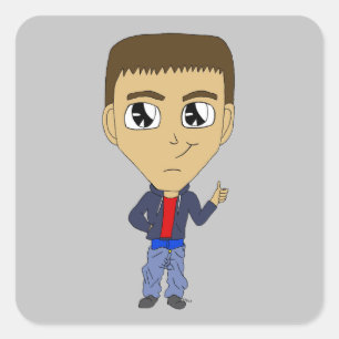 chibi square sticker