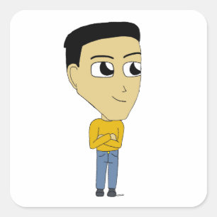 chibi     square sticker