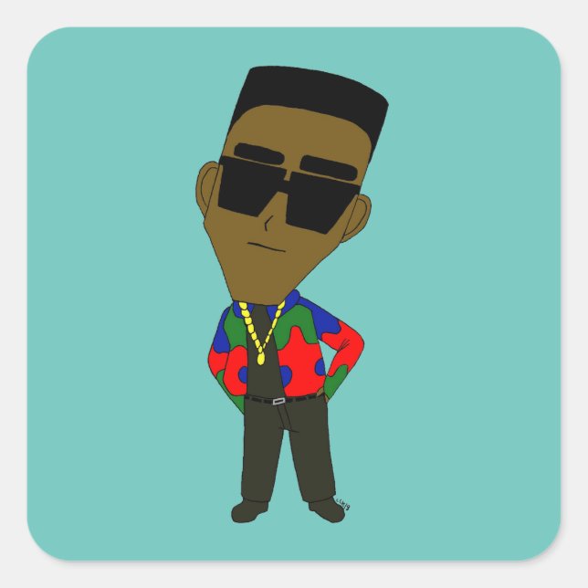 chibi square sticker (Front)