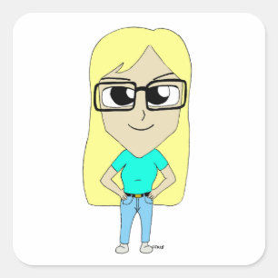 chibi       square sticker