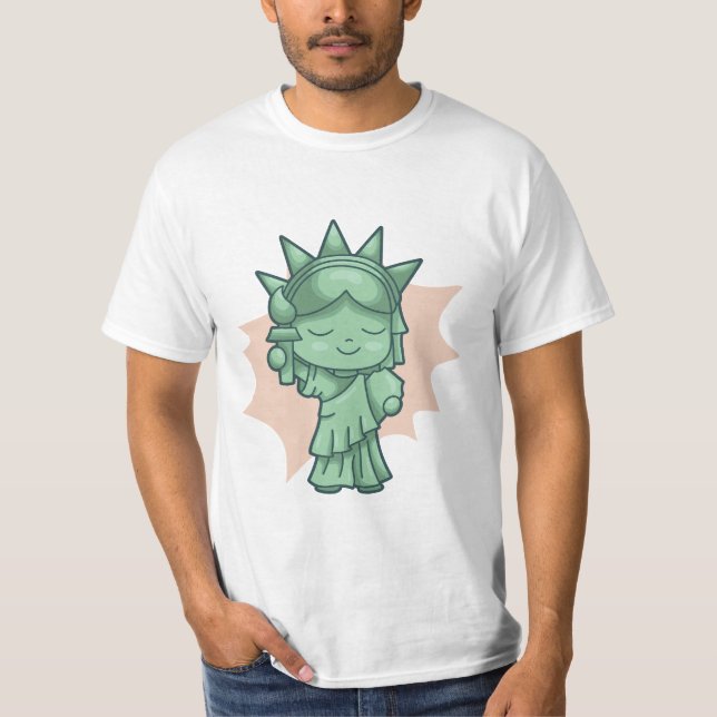 CHIBI STATUE OF LIBERTY NEW YORK T-Shirt (Front)