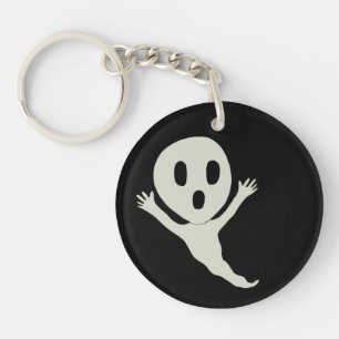 Chibi style ghost key ring
