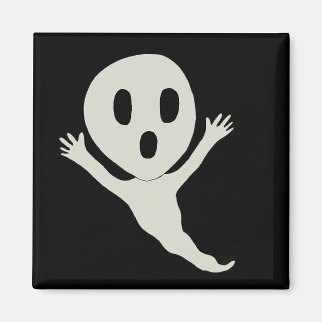 Chibi style ghost magnet (Front)