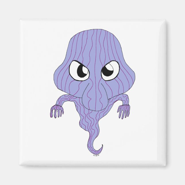 Chibi style ghost   magnet (Front)