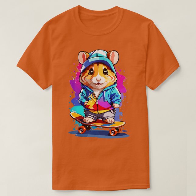 Chibi Style Hamster T-Shirt (Design Front)