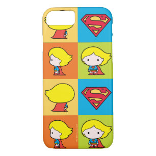 Chibi Supergirl Character Turnaround iPhone 8/7 Case