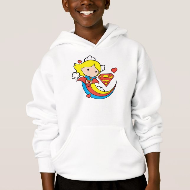 Chibi Supergirl Flying Rainbow (Front)