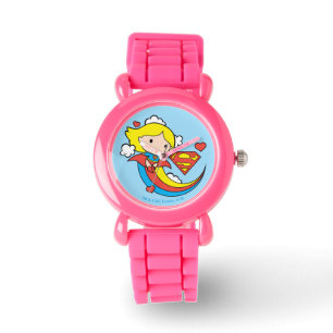 Chibi Supergirl Flying Rainbow Watch