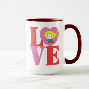 Chibi Supergirl LOVE Mug